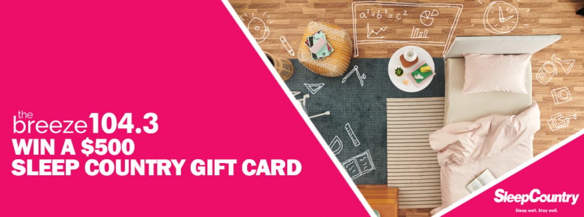 Win a $500 Sleep Country Gift Card
