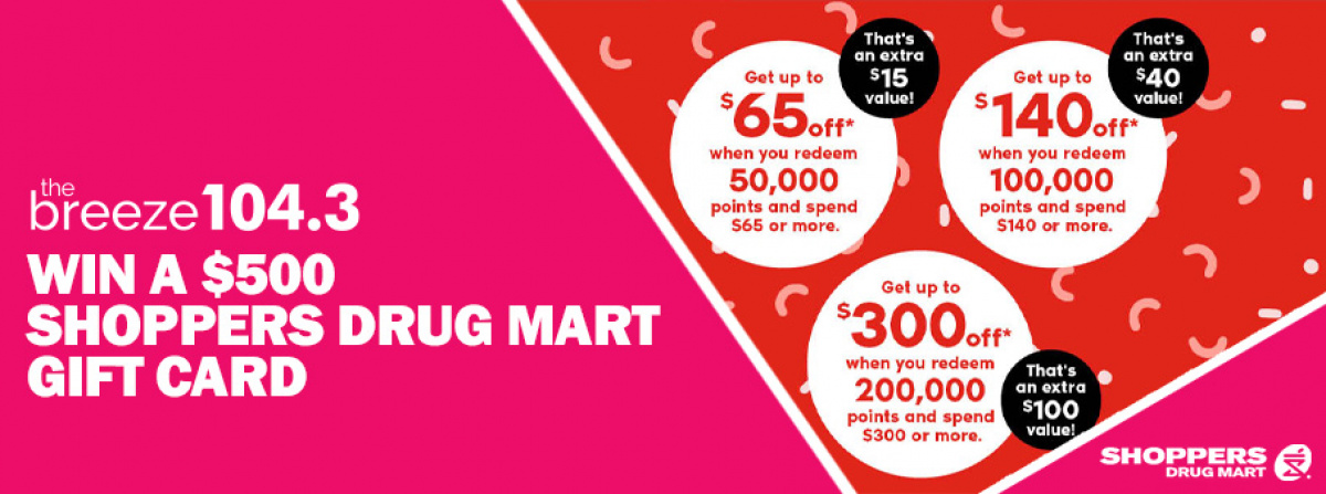 Shoppers Drug Mart Bonus Redemption Event