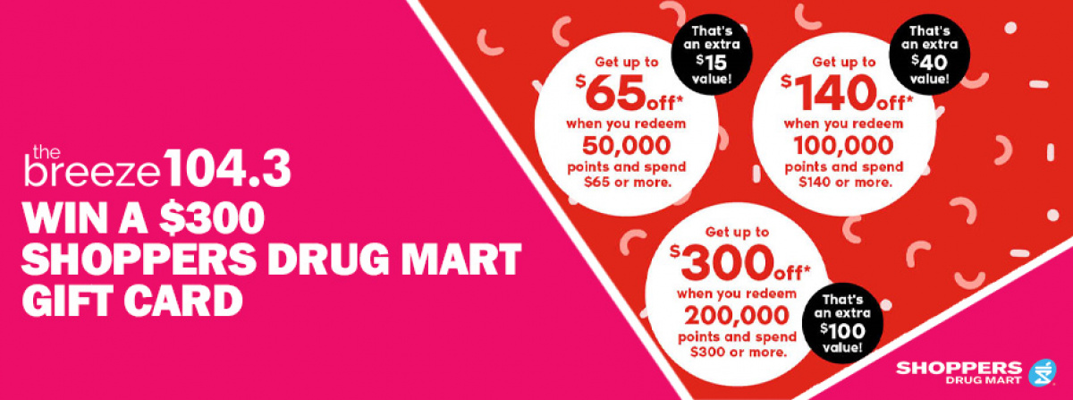 Shoppers Drug Mart Bonus Redemption Event