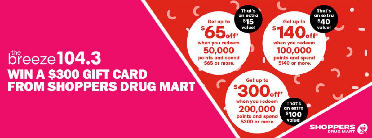 Shoppers Drug Mart Bonus Redemption Event