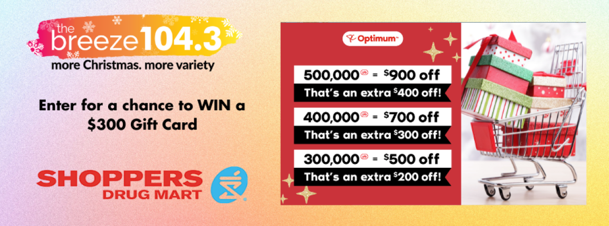 Win a $300 Gift Card to Shoppers Drug Mart